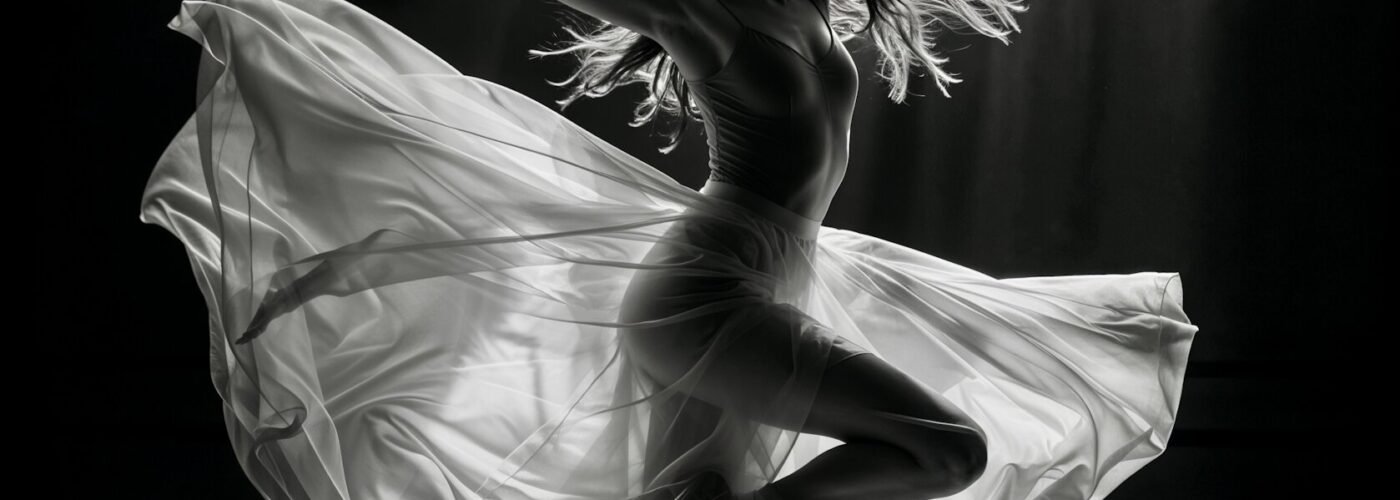 Ballerina in Mid-Pirouette