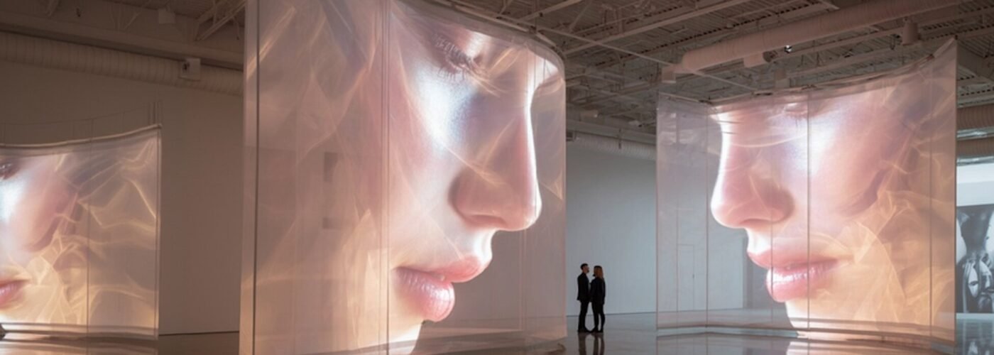 Modern Art Gallery Scene